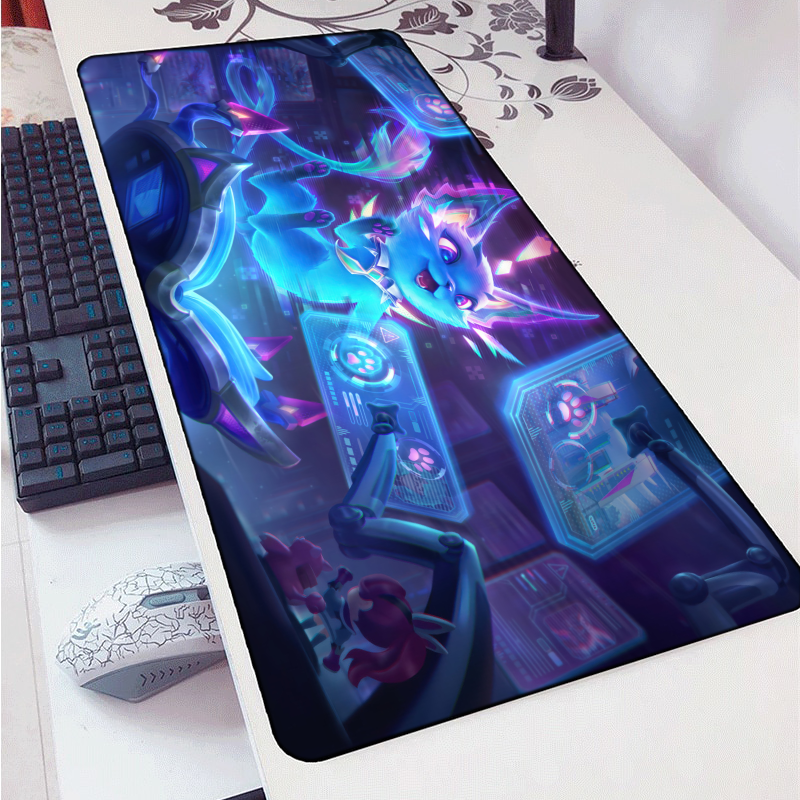 Cyber Cat Yuumi Mousepad | League of Store – leagueofstore.shop