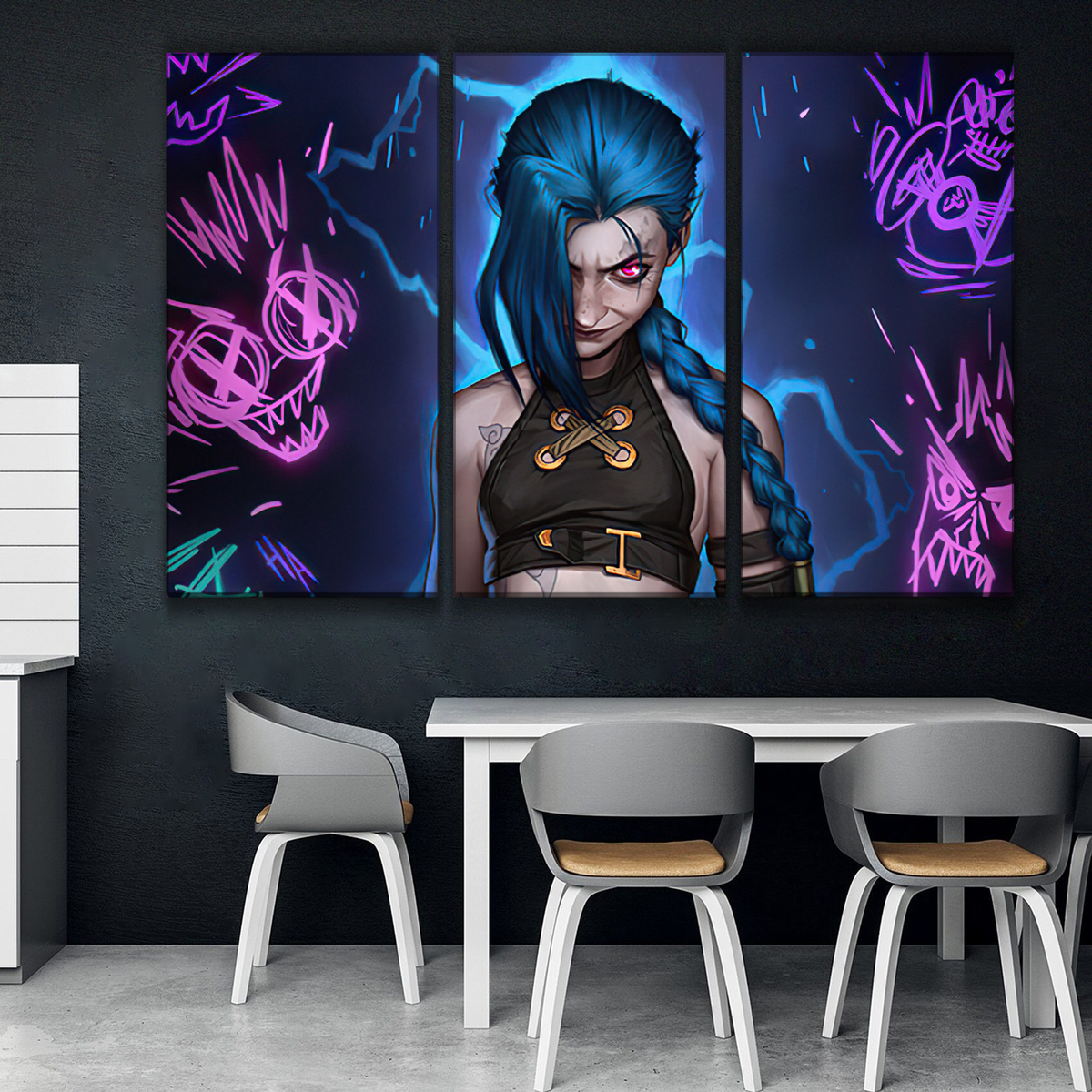 Jinx Arcane 2 Wall Poster | League of Store – leagueofstore.shop