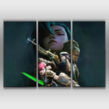 Jinx, Vi, Caitlyn and Ambessa from Arcane 2 Poster