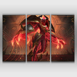 Arcana Xerath league of legends 3 panels canvas buy online gift wall decor