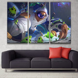Astronaut Maokai wall canvas - 3 panels poster decoration