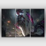 Crime City Nightmare Akali lol wall paper canvas wall decor