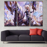 Battle Queen Rell 3 panels canvas league wall poster decoration