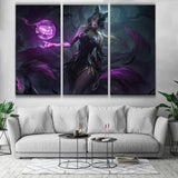 Coven Ahri 3 panels canvas wall paper decor poster gift online