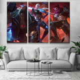 PENTAKILL III: Yorick, Kayle, Olaf league of legends skin see online canvas decoration