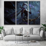 Coven Ashe league of legends 3 panels canvas league wall poster decor