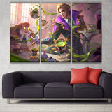 Cafe Cuties Vladimir league 3 panels canvas poster wall decoration