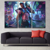 Cyber Pop Akshan 3 panels canvas - wall decor wallpaper