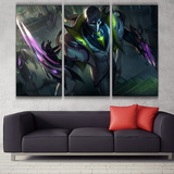 Debonair Zed league 3 panel canvas wall poster decoration