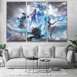 DWG Jhin, Leona, Twisted Fate, Nidalee, Kennen league wallpaper skin poster