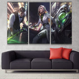 Debonair Leona league 3 panels canvas wall poster decoration