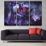 Elderwood Azir league 3 panels canvas wall poster decoration