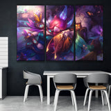 Elderwood Xayah & Rakan see online wallpaper skin online wall poster