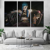 Jinx from Arcane Netflix TV Series see online wallpaper skin poster