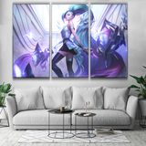 K/DA All Out Seraphine Superstar see online wallpaper skin poster