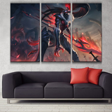 Marauder Kalista league 3 panel canvas wall poster decoration