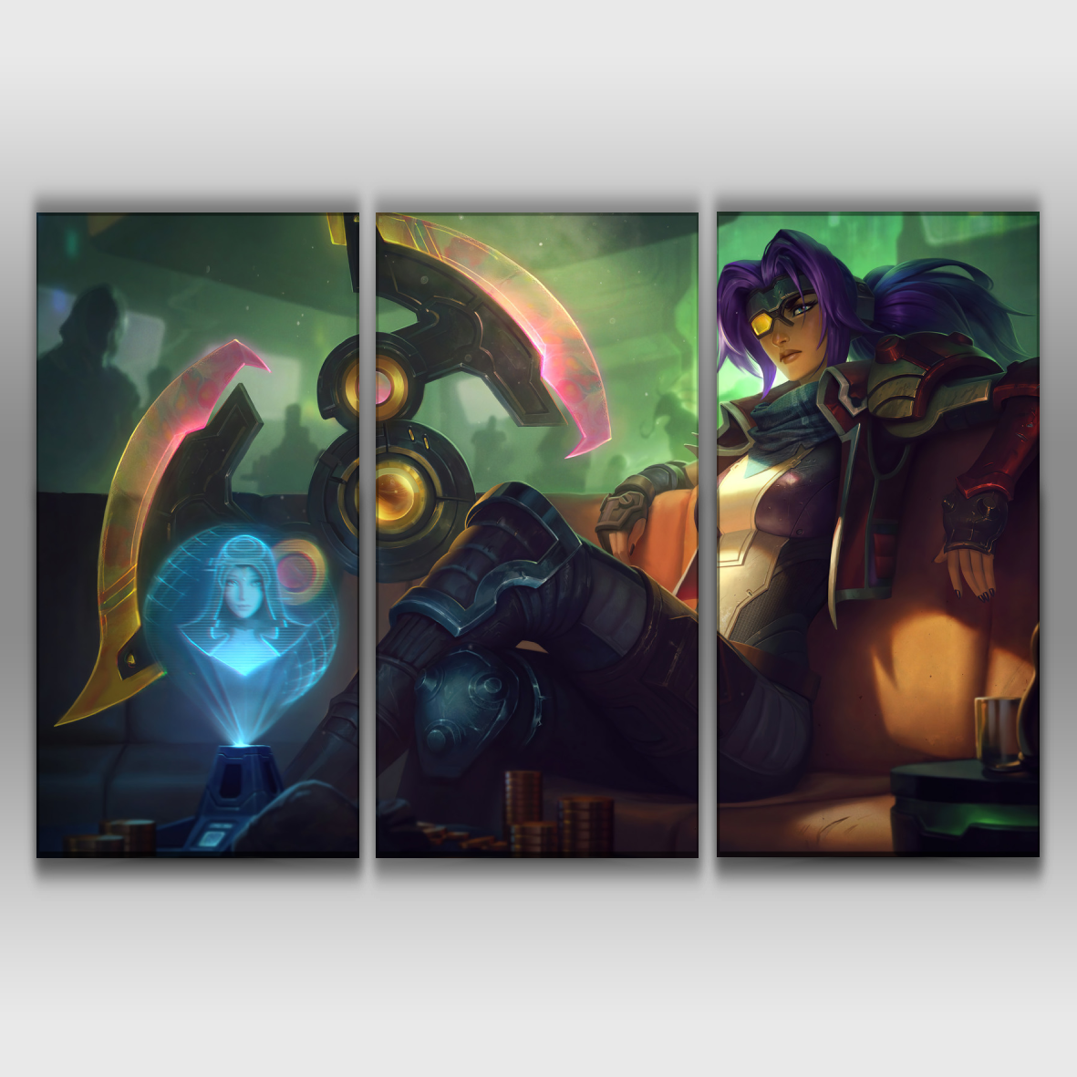 Odyssey Sivir - 3 Panels Wall Poster – leagueofstore.shop