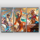 Ocean Song Yone, Nidalee & Seraphine Poster