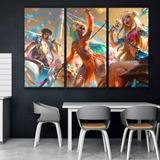 Ocean Song Yone, Nidalee & Seraphine Poster