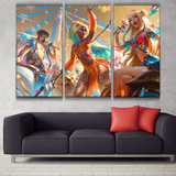 Ocean Song Yone, Nidalee & Seraphine Poster
