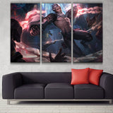 PROJECT: Sylas league 3 panels canvas wall poster decoration
