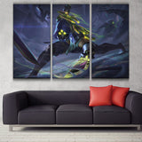 PsyOps Zed league 3 panels canvas wall decoration poster