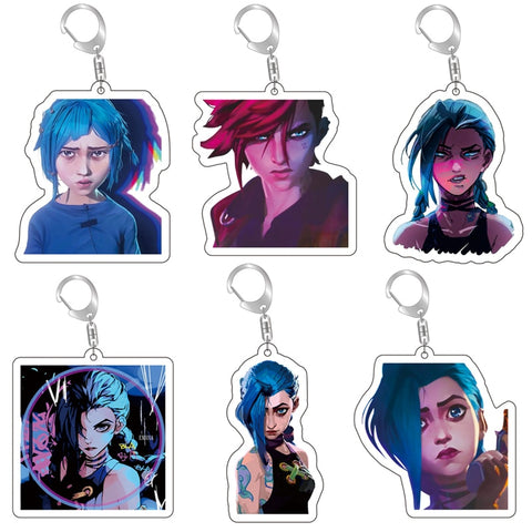League of legends arcane characters keyrings
