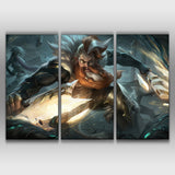 Sentinel Olaf league of legends 3 panels canvas buy online decor