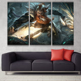 Sentinel Olaf league 3 panels canvas see noline wall poster decor