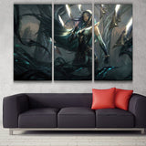 Sentinel Irelia league of legends canvas 3 panels poster
