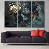 Sentinel Rengar wall paper canvas lol decoration on wall