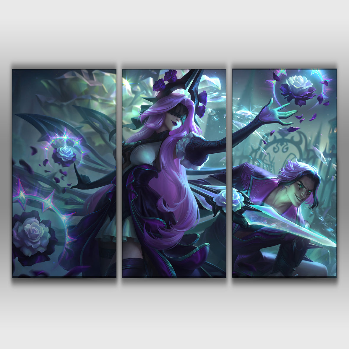 Withered Rose Syndra and Talon Panels Wall Poster