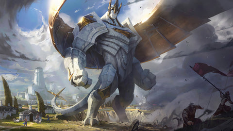 Galio - league of legends 3 panels canvas - skin posters collection