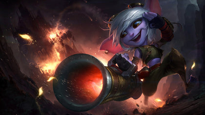 Tristana - League of Legends 3 panels canvas - skin posters collection
