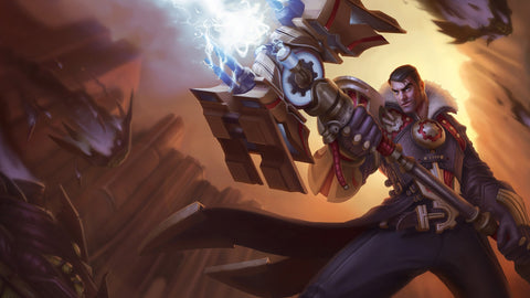 Jayce - league of legends 3 panels canvas - skin posters collection