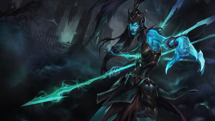 Kalista league of legends 3 panels canvas - skin poster wall decor collection