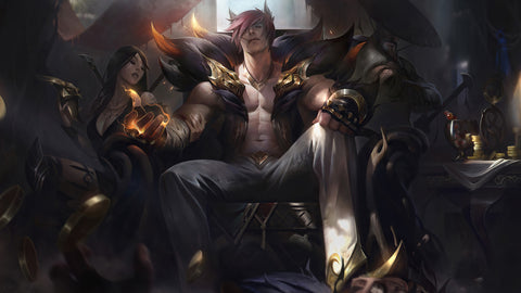 Sett - league of legends 3 panels canvas - skin posters collection