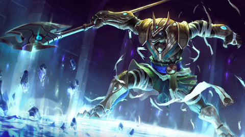 Nasus - league of legends 3 panels canvas - skin posters wall decor collection