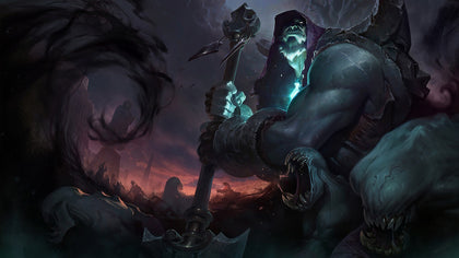 Yorick - League of legends 3 panels canvas - lol wall paper decor