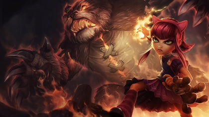 Annie - league of legends 3 panels canvas - skin wall decor posters collection