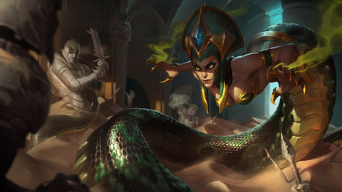 Cassiopeia - League of legends 3 panels canvas - skin posters collection