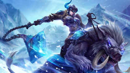 Sejuani league of legends 3 panels canvas - skin posters collection