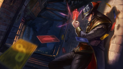 Twisted Fate - League of Legends 3 panels canvas - Skin posters collection