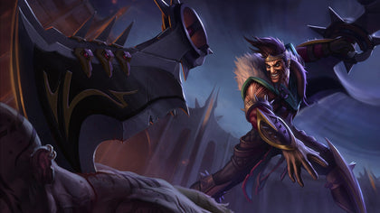 Draven - league of legends 3 panels canvas -skin wall decor poster collection