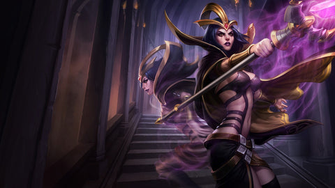 LeBlanc - League of Legends 3 panels canvas - skin posters collection 