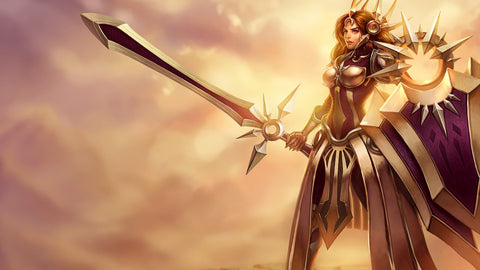 Leona - league of legends 3 panels canvas- skin posters collection