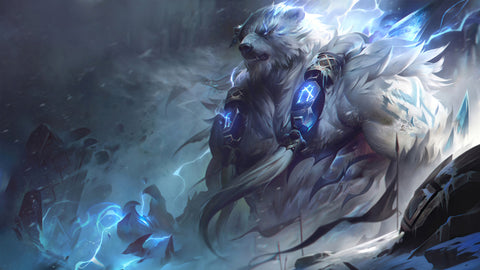 Volibear - league of legends 3 panels canvas - skin panels collection