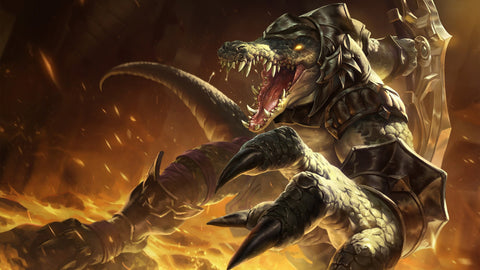 Renekton league of legends 3 panels canvas - skin posters collection