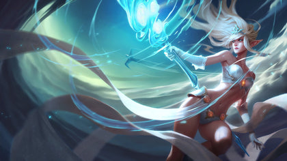 Janna - league of legends 3 panels canvas - skin wall decor posters collection