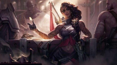 Samira - league of legends 3 panels canvas -skin wall decor posters collection